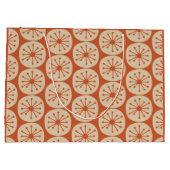 レトロ原子点ミッドセンチュリーパタモダンーン ラージペーパーバッグ (裏面)