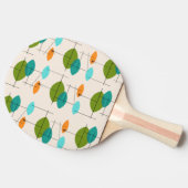 レトロ原子移動パターン卓球ラケット 卓球ラケット (横)