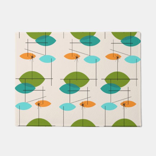 レトロ原子移動型ドアマット ドアマット (正面)