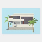 レトロ原子 ラッピングペーパーシート (正面3)