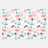 レトロ原子 ラッピングペーパーシート (正面)