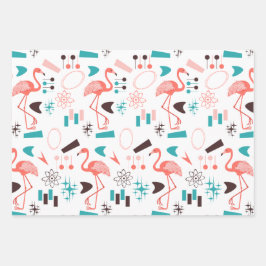 レトロ原子 ラッピングペーパーシート