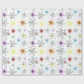 レトロ原子 ラッピングペーパー (フラット)