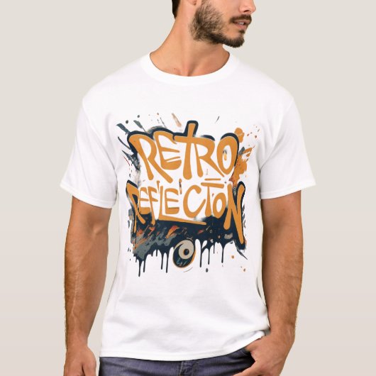 レトロ反射 Tシャツ (正面)