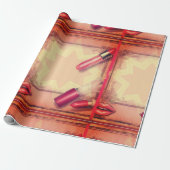 レトロ口紅 ラッピングペーパー (アンロールド)