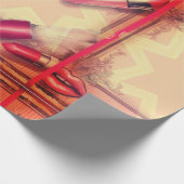 レトロ口紅 ラッピングペーパー (角)