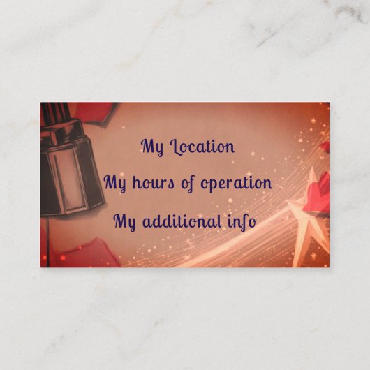 レトロ口紅 名刺 (裏面)