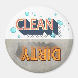 レトロ可逆食洗機ランニングのクリーン・ダーティ マグネット