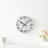 レトロ台所壁時計 ラウンド壁時計 (ホーム)