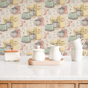 レトロ台所用品 壁紙