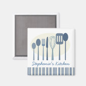 レトロ台所用料理具磁石パーソナライズされた類 マグネット (正面/裏面)