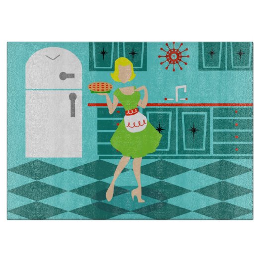 レトロ台所用裁断ボード カッティングボード (正面)