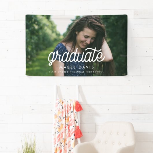 レトロ台本フォト卒業お祝い卒業 横断幕 (インサイチュ)