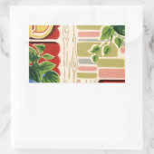 レトロ台紙 長方形シール (バッグ)