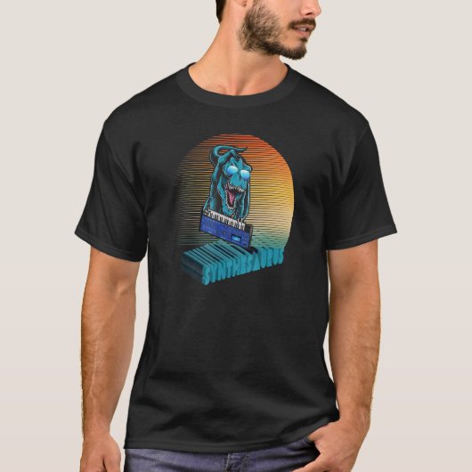 レトロ合成アナログ気化波レックス合成シソーラスSyn Tシャツ (正面)