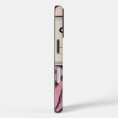 レトロ合成ノートスタイルピンクスワールケース Case-Mate iPhoneケース (裏面 / 右)
