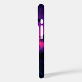 レトロ合成波サンセット – ネオン気流波ビブ Case-Mate iPhoneケース (裏面 / 左)