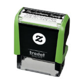 レトロ名と差出人住所とシンプルバナー セルフインキングスタンプ (商品)