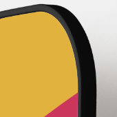 レトロ名を付けたストライプ全体の熱帯風 ピックルボールラケット (左詳細)