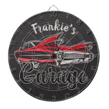 レトロ名レッドキャディヴィンテージクラシックカーガレージ