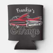 レトロ名レッドキャディヴィンテージクラシックカーガレージ 缶クーラー (裏面)