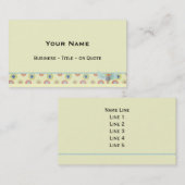 レトロ名刺またはプロファイルカード 名刺 (正面/裏面)