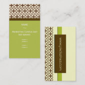 レトロ名刺ダークチョコレート 名刺 (正面/裏面)