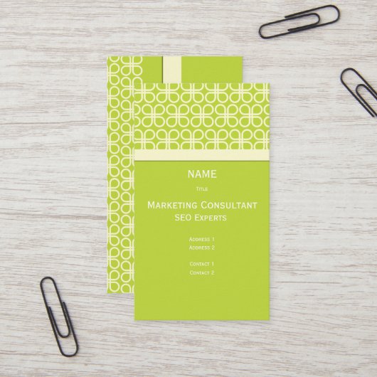 レトロ名刺(デザイナ/デザイナカラー用)。.. 名刺 (正面/裏面インサイチュ)