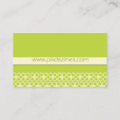 レトロ名刺(デザイナ/デザイナカラー用)。.. 名刺 (裏面)