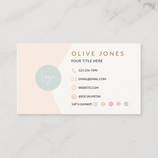 レトロ名刺 名刺 (正面)