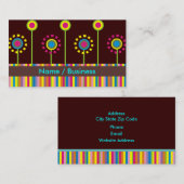 レトロ名刺。 名刺 (正面/裏面)