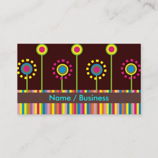 レトロ名刺。 名刺 (正面)