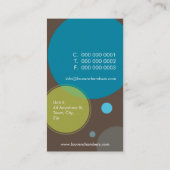 レトロ名刺：：大ドット1P 名刺 (裏面)