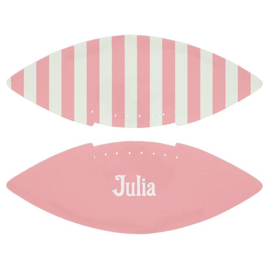 レトロ名門私立校風のスポストライプートウェア製品 – ピンククリーム アメリカンフットボール (パネル)