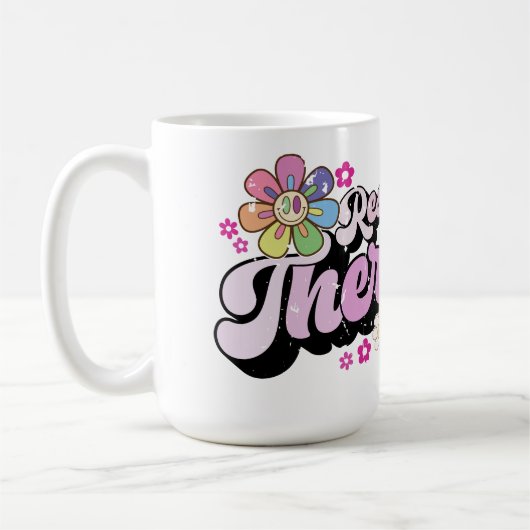 レトロ呼吸セラピスト コーヒーマグカップ (左)