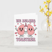 レトロ呼吸療法士 Rt ヴァレンタイン 私たちと一緒 カード (黄色い花)