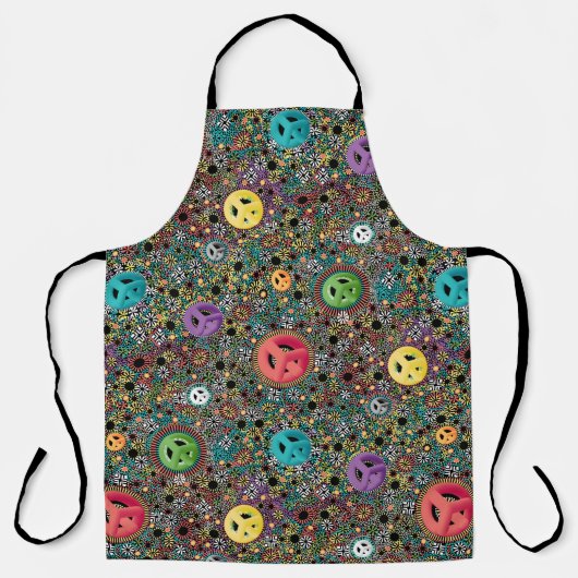 レトロ和平標識 エプロン (正面)