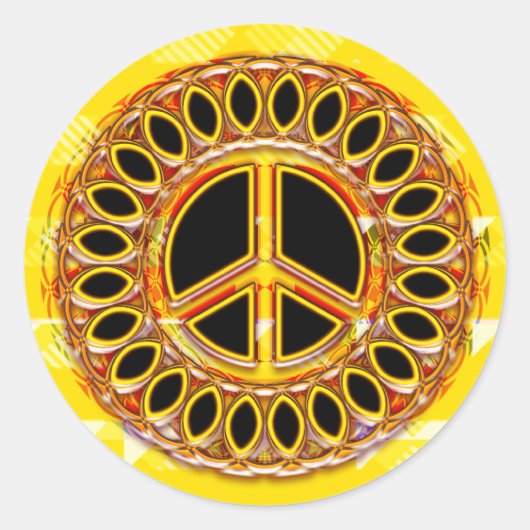 レトロ和平標識 ラウンドシール (正面)