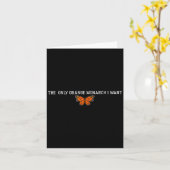 レトロ唯一のオレンジ色の（昆虫）オオカバマダラ、モナーク私は蝶T-s カード (黄色い花)