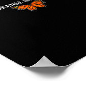 レトロ唯一のオレンジ色の（昆虫）オオカバマダラ、モナーク私は蝶T-s ポスター (角)