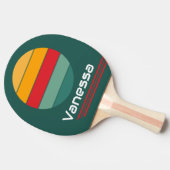 レトロ回転グリーンループ 卓球ラケット (横)