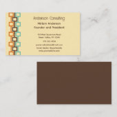 レトロ図形の汎用 名刺 (正面/裏面)