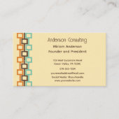 レトロ図形の汎用 名刺 (正面)