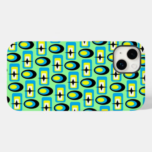 レトロ図形 Case-Mate iPhoneケース (裏面 (横))