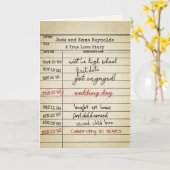 レトロ図書館カード30周年記念 カード (黄色い花)