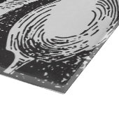 レトロ図解入りの、写真付きのカトラリーパーソナライズされたファミリー カッティングボード (角)