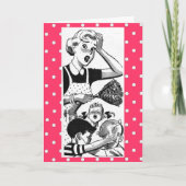 レトロ圧倒ママ カード (正面)