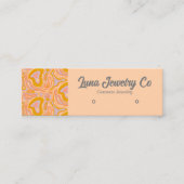 レトロ地形ジュエリー名刺 スキニー名刺 (正面)