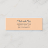 レトロ地形ジュエリー名刺 スキニー名刺 (裏面)