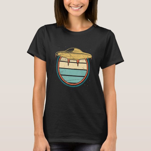 レトロ地球外宇宙Ufo拉致A Tシャツ (正面)